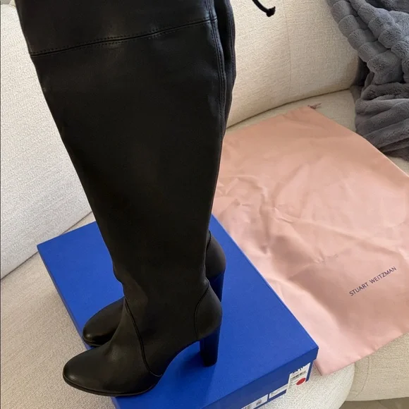 Stuart Weitzman Black Over-the-Knee Boots - Picture 4 of 6